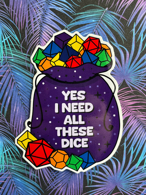 Dice Bag Sticker