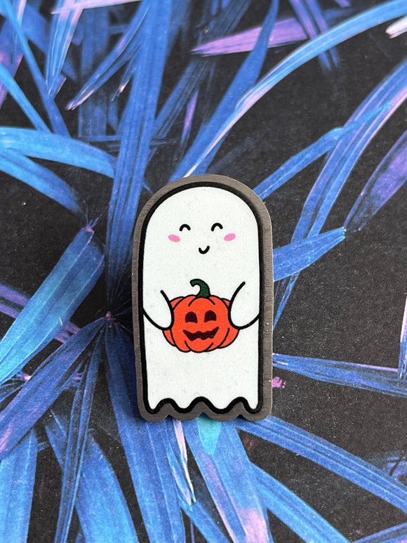 Ghost Metal Pin