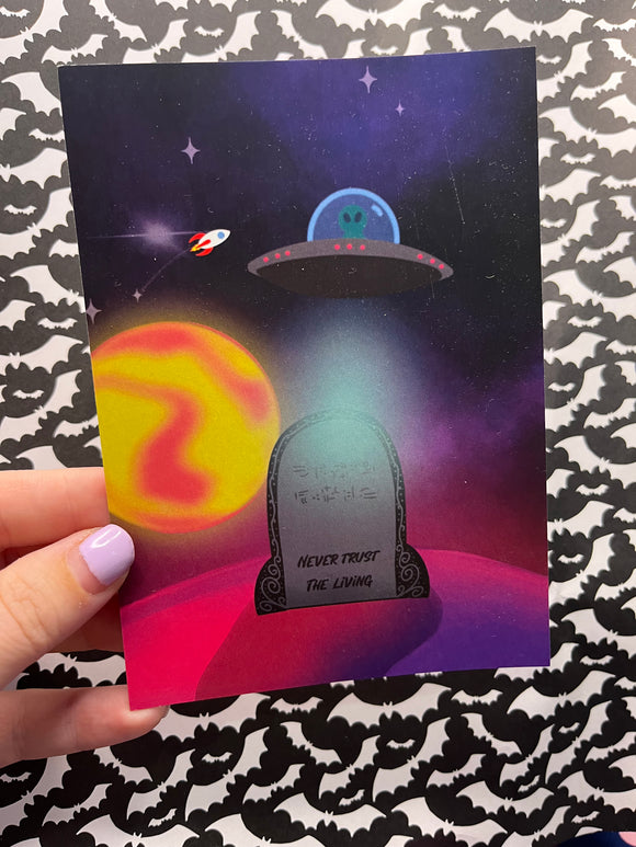 Space Grave Postcard