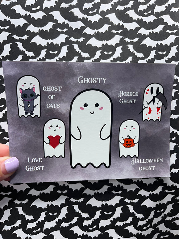 Ghosty Postcard