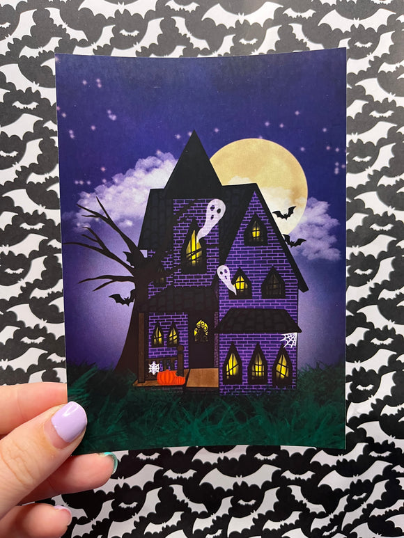 Haunted House Postcard