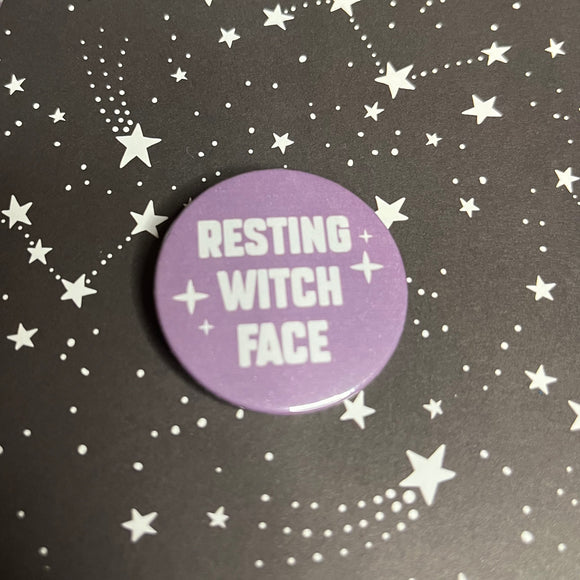 Resting witch face Badge