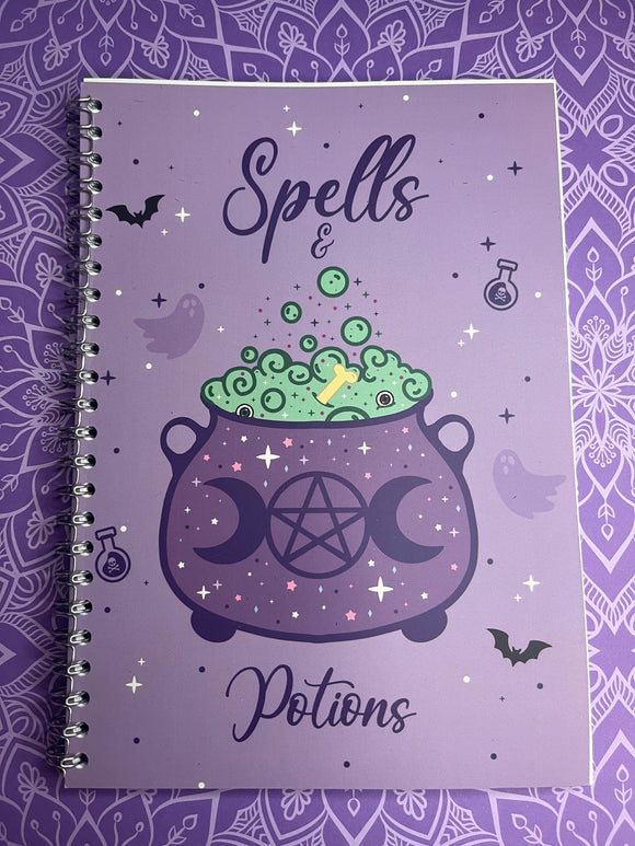Spells and a potions notebook